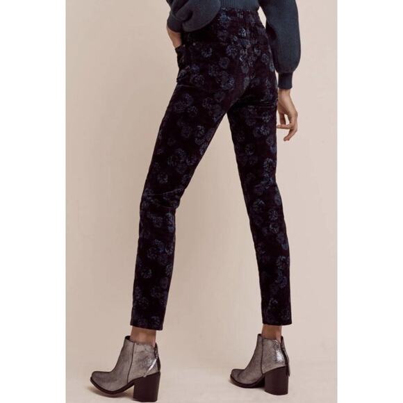 PILCRO the Letterpress Anthropologie Jeans Women 31 Skinny Script Velvet boho - Picture 2 of 15